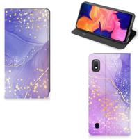 Bookcase voor Samsung Galaxy A10 Watercolor Paars - thumbnail