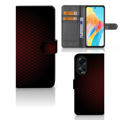OPPO A98 5G | Telefoon Hoesje | Geruit Rood