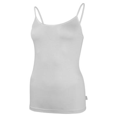 Boru Bamboo 2-pack dames spaghetti hemd - Hemdjes dames - Zwarte en witte hemdjes met smalle bandjes