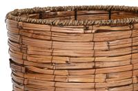 Plantenbakkenset Home ESPRIT Bruin Metaal Rotan Tropisch 31 x 31 x 27 cm - thumbnail