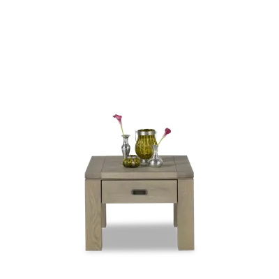 Hoektafel (met lade) Village - Kiezel Hoektafel (met lade) Village - Kiezel