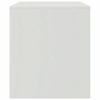 Tv-meubelen 2 st 67x39x44 cm staal wit - thumbnail