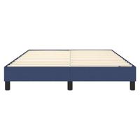 Bedframe zonder matras stof blauw 140x190 cm - thumbnail