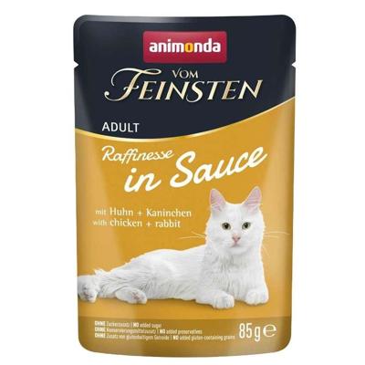 ANIMONDA Vom Feinsten Raffinesse in sauce Chicken with rabbit - nat kattenvoer - 85g