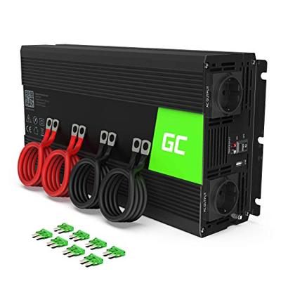 Green Cell INV21 netvoeding & inverter Auto 6000 W Zwart - thumbnail