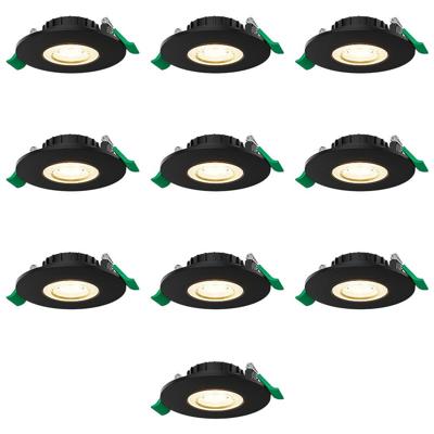 Set van 10 Prado dimbare LED Inbouwspots - 6 watt 570 lumen - CCT instelbare lichtkleur 2700K/4000K/6000K - Lage inbouwdiepte 25 mm - Rond - IP44 voor binnen en buiten - Zwart Set van 10 Prado dimbare LED Inbouwspots - 6 watt 570 lumen - CCT instelbare lichtkleur 2700K/4000K/6000K - Lage inbouwdiepte 25 mm - Rond - IP44 voor binnen en buiten - Zwart