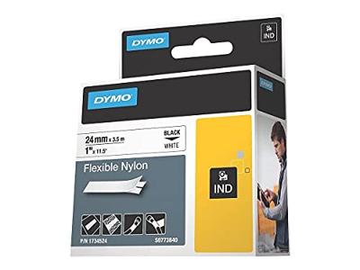 Labeltape DYMO IND RHINO 1734524 Tapekleur: Wit Tekstkleur:Zwart 24 mm 3.5 m Labeltape DYMO IND RHINO 1734524 Tapekleur: Wit Tekstkleur:Zwart 24 mm 3.5 m