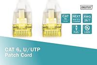 Digitus DK-1613-A-100 RJ45 Netwerkkabel, patchkabel CAT 6A U/UTP 10.00 m Grijs Halogeenvrij, Verdraaide paren 1 stuk(s) - thumbnail