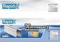 Rapid Nieten Type 28 DP WIT, Box 5x1000st Lengte 9mm - thumbnail