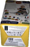 Tiamo Chicco 2 in 1 ring toren - vormenstoof - thumbnail