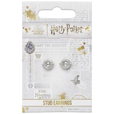 Harry Potter Earrings Time Turner (Silver Tone)
