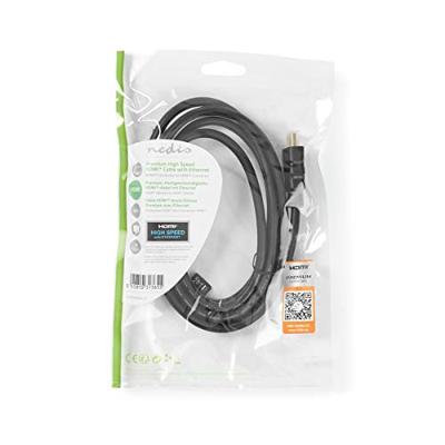 Premium High Speed HDMI-Kabel met Ethernet | HDMI-Connector - HDMI-Connector | 2,00 m | Zwart Premium High Speed HDMI-Kabel met Ethernet | HDMI-Connector - HDMI-Connector | 2,00 m | Zwart