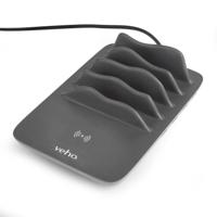 TA-7 4 port USB hub Qi fast wireless charging pad - thumbnail
