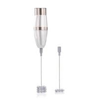 2 stks elektrische Melkopschuimer foamer Double Spring Triple Spring RVS mixer - thumbnail