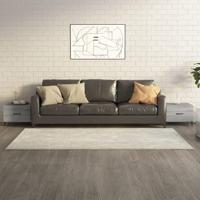 Salontafels 2 st met metalen poten 50x50x40 cm grijs sonoma - thumbnail