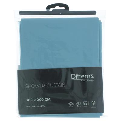 Douchegordijn Differnz Base Peva 180x200 cm Blauw Differnz