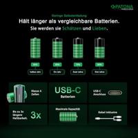 4 x AA oplaadbare batterijen, USB-C aansluiting - 1,5V - 2000mAh - thumbnail