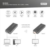 HDMI-Kabel Digitus by Assmann 30M (USB-C - HDMI) - thumbnail