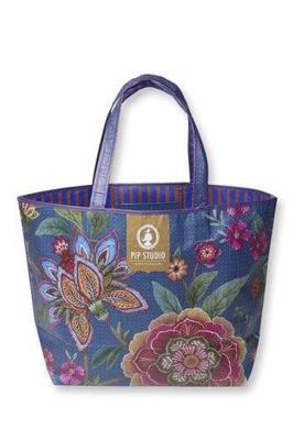 Pip Studio Pip Studio Bombay Beachbag Donkerblauw One size