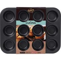 La Cucina Muffinvorm 35x26.5x3.5 cm Zwart - thumbnail