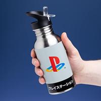 Playstation - Metal Water Bottle with Straw - thumbnail