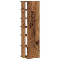 Schoenenkast 28x27x102 cm bewerkt hout oud houtkleurig - thumbnail