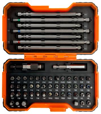 Bahco 59/S54BC Bitset | 54-delig voor gleuf-, Phillips®,Torx, Pozidriv® - 59/S54BC Bahco 59/S54BC Bitset | 54-delig voor gleuf-, Phillips®,Torx, Pozidriv® - 59/S54BC