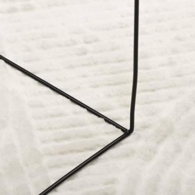 VidaXL Vloerkleed iza laagpolig scandinavisch 160x230 cm crèmekleurig VidaXL Vloerkleed iza laagpolig scandinavisch 160x230 cm crèmekleurig