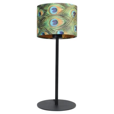 Masterlight Zwarte tafellampVenus met bruine lampenkap - 4470-05-15-30