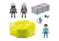 Playmobil action heroes brandweerlieden met luchtkussens - 71465 - thumbnail