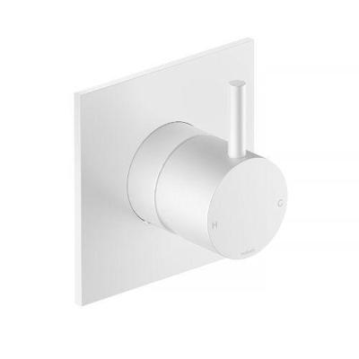 Inbouw Douchemengkraan Hotbath Cobber 1-hendel Vierkant Mat Wit Inbouw Douchemengkraan Hotbath Cobber 1-hendel Vierkant Mat Wit