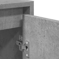 2-delige Badkamermeubelset bewerkt hout betongrijs - thumbnail