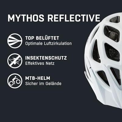Olympic Sportswear Alpina sports mtb helm mythos reflective 52-57 wit