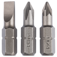 Bosch Accessories 2609255974 Bitset 3-delig Plat, Kruiskop Phillips, Kruiskop Pozidriv - thumbnail