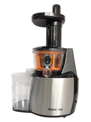 Montana JT-2013B citruspers/sapmaker Slowjuicer Zwart, Oranje, Zilver 200 W