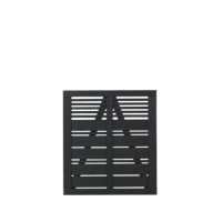 Zwart Houten Tuinpoort Silence 100 x 110 CM - thumbnail