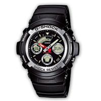 Casio AW-590-1A horloge Armbandhorloge Man Zwart, Roestvrijstaal - thumbnail