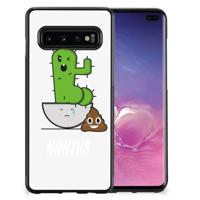 Samsung Galaxy S10+ | Bumper Hoesje | Cactus Poo - thumbnail