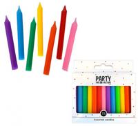 Kaarsjes Jumbo Multikleur - 13 Stuks - thumbnail