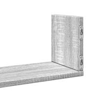 Wandschappen 3 st 58x18x18 cm bewerkt hout grijs sonoma eiken - thumbnail