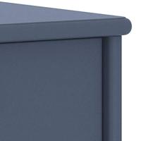 Nachtkastje 35x30x40 cm massief grenenhout lichtgrijs - thumbnail