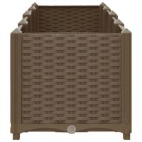 Plantenbak verhoogd 160x40x38 cm polypropyleen - thumbnail