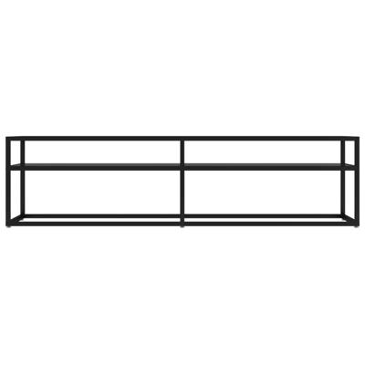 Tv-meubel 160x40x40,5 gehard glas zwart