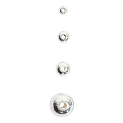 Creativ Company Waskralen, d 5 mm, gatgrootte 0,7 mm, zilver, 100 stuk/ 1 doos