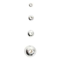 Creativ Company Waskralen, d 5 mm, gatgrootte 0,7 mm, zilver, 100 stuk/ 1 doos - thumbnail