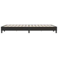 Boxspring zonder matras fluweel zwart 120x220 cm - thumbnail
