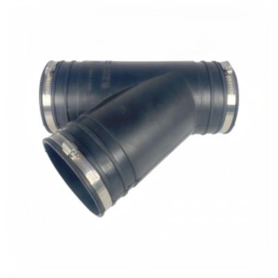 Air Aqua Flexibel Rubber Y-stuk 125mm voor Vijvers - Duurzaam & Weerbestendig
