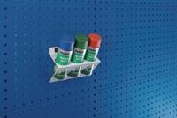 Bott Spuitbushouder | 3-voudig | breedte 225 mm d. max. 68 mm | passend voor geperforeerde platen | 1 stuk - 14021055.16V - 14021055.16V - thumbnail