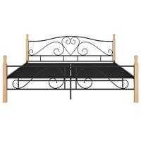 vidaXL Bedframe metaal zwart 180x200 cm - thumbnail