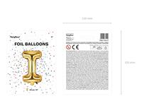 Folieballon Goud Letter &apos;I&apos; - 35cm - thumbnail